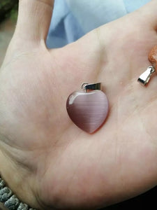 Collier avec pierre de guérison en quartz rose / a un effet calmant et fortifiant