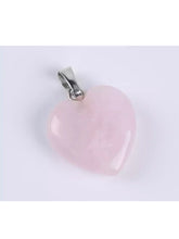 Charger l&#39;image dans la galerie, Collier avec pierre de guérison en quartz rose / a un effet calmant et fortifiant

